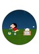 Anime Shin Chan Printed Fridge Magnet Multicolour