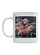 Flowers Printed Coffee Mug White/Pink/Grey 350ml