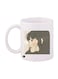 Girl Printed Mug White/Beige/Grey Standard Size
