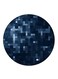 Pixels Printed Fridge Magnet Round Multicolour