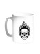 Skull Shape Printed Coffee Mug White