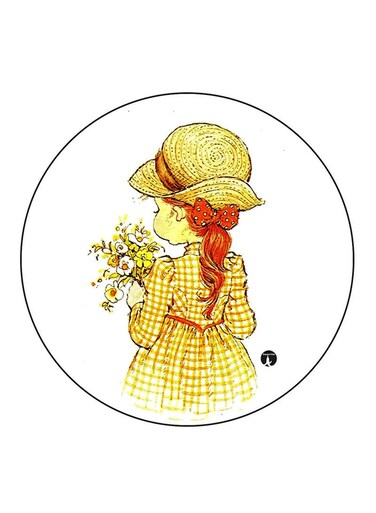 Girl Printed Fridge Magnet Multicolour