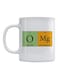 O Mg Printed Mug White/Green/Yellow