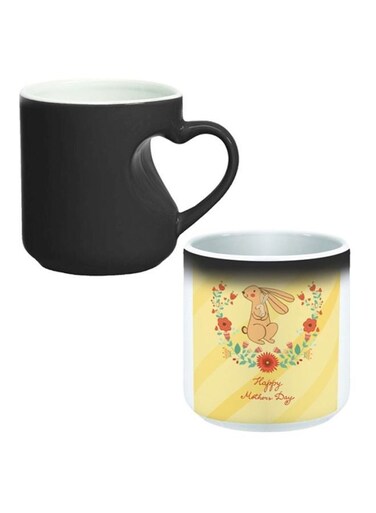 Happy Mothers Day Printed Magic Coffee Mug White/Yellow/Red 12ounce