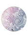 Floral Printed Fridge Magnet Blue/White 5.5cm