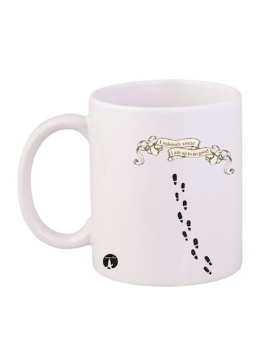 Harry Potter Printed Mug White/Black/Beige 11ounce