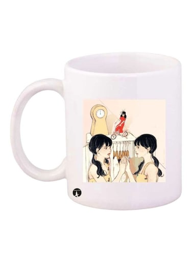 Printed Mug White/Yellow/Red Standard Size