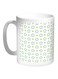 Motifs Of Stars Printed Coffee Mug White/Green 11ounce