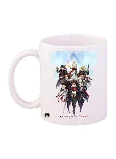 Assassin's Creed Printed Mug White/Black/Red Standard Size