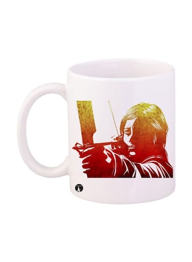 The Last Of Us Printed Mug White/Red/Yellow Standard Size