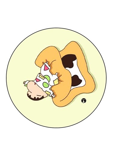 The Anime Shin Chan Printed Fridge Magnet Multicolour