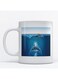 The Shark Printed Mug White/Blue