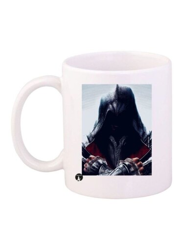 Assassin's Creed Printed Coffee Mug White/Black/Grey