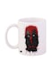 Deadpool Printed Mug White/Red/Black 12ounce