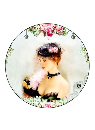 Vintage Art Printed Fridge Magnet Multicolour