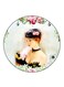 Vintage Art Printed Fridge Magnet Multicolour