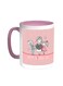 Happy Mother's Day Printed Coffee Mug Pink/White 11ounce