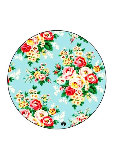 Flower Printed Fridge Magnet Multicolour 5.5 x 5.5cm