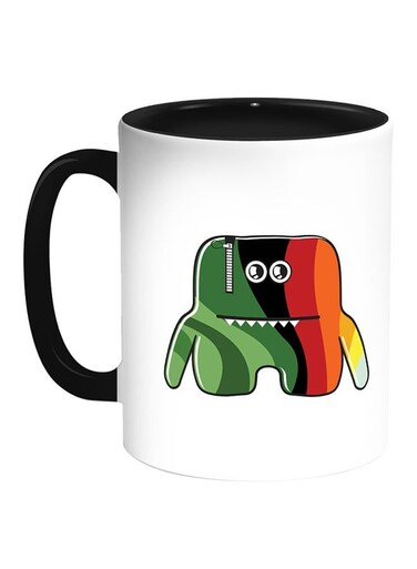 Cartoons Printed Coffee Mug White/Black 11ounce