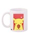 Cartoon Printed Coffee Mug White/Yellow/Pink 11ounce