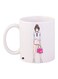 Anime Girl Printed Coffee Mug White/Pink/Blue 11ounce