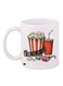 Popcorn Printed Coffee Mug White/Red/Beige 11ounce