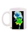 Cartoon Printed Coffee Mug White/Black/Green 11ounce
