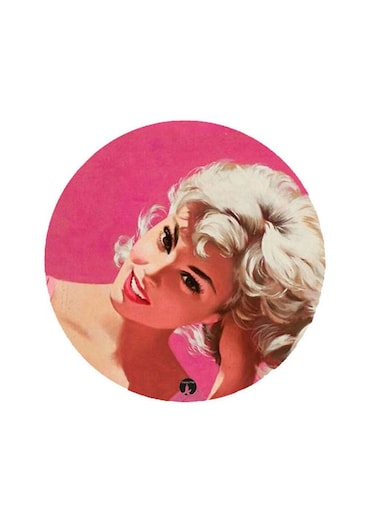 Girl Printed Fridge Magnet Multicolour 5.5 x 5.5cm
