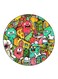 Monsters Printed Fridge Magnet Multicolour