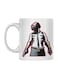 Ceramic Printed Mug White/Black/Red
