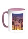 Enjoy The Summer Time Printed Coffee Mug Pink/White/Blue 11ounce