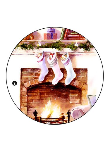 Christmas Printed Fridge Magnet Multicolour