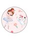Cartoon Printed Fridge Magnet Pink/Blue 5.5cm
