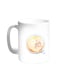 Cup Of Coffee In A Foam Printed Mug White 11ounce
