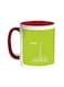 Abstract Drawing - Dubai Towers Printed Coffee Mug Red/White 11ounce