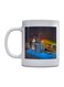 Drawing Tools Printed Mug White/Blue/Yellow