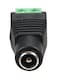 Power Adapter Female Connector Plug For LED Strip Light Black/Green