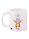 Anime Digimon Mug White/Orange/Brown 12ounce