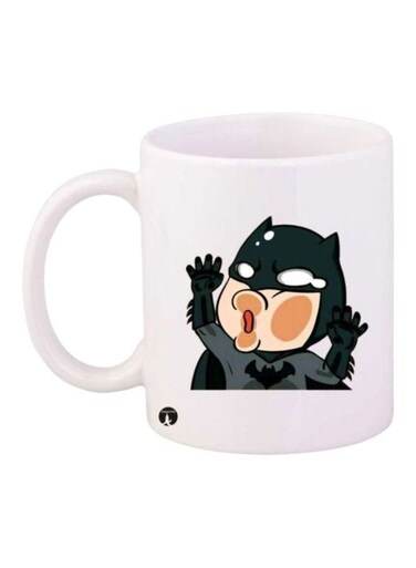 Batman Printed Coffee Mug White/Black/Grey