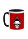 Skull Shape Printed Coffee Mug Black/White 11ounce