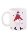 Cartoon Girl Printed Coffee Mug White/Red/Black