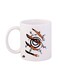 Durable Heat-Resistant Thick Wall Designed Ergonomic Handled Naruto Printed Mug White/Black/Orange 12ml
