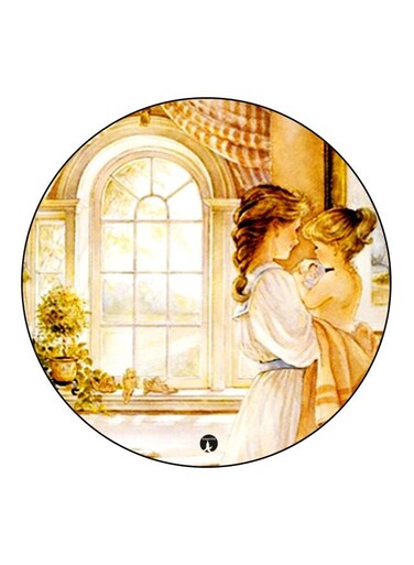 Cartoon Printed Fridge Magnet Beige/White 5.5cm