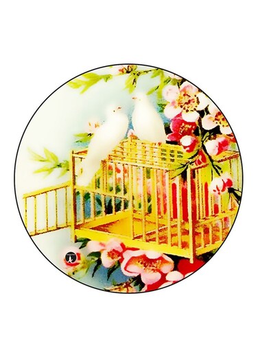 Vintage Art Printed Fridge Magnet Multicolour