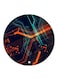 Electronic Printed Fridge Magnet Round Multicolour
