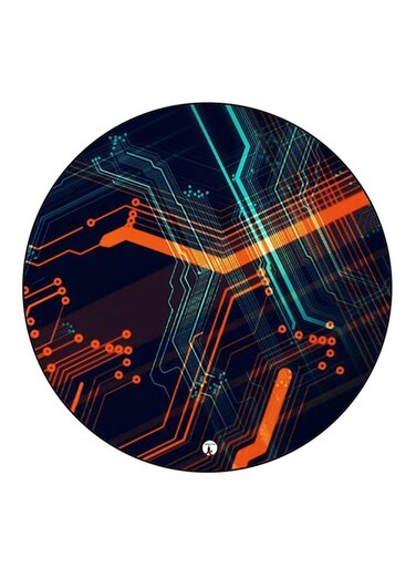 Electronic Printed Fridge Magnet Round Multicolour