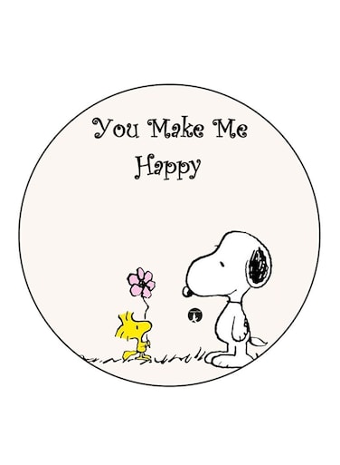 Snoopy Printed Fridge Magnet Multicolour