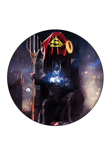 Super Man Printed Fridge Magnet Multicolour 5.5 x 5.5cm