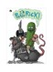 I'm Pickle Rick! Themed Metallic Plate Green/Pink/Grey 20x15cm