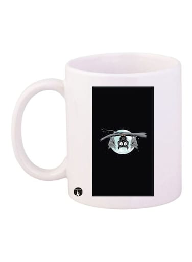 Owl Printed Coffee Mug White/Black/Grey